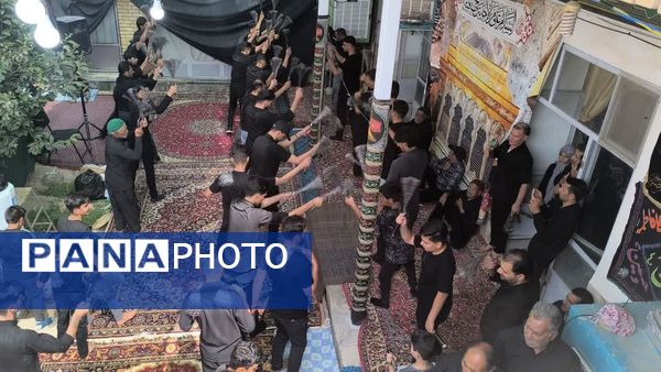 مراسم عزاداری و زنجیرزنی تاسوعای حسینی در شهر حسن آباد جرقویه علیا 
