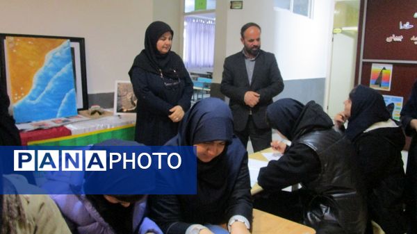 حضور مدیر آموزش و پرورش ناحیه یک کرج در دبیرستان شاهد شهید کلانتری 