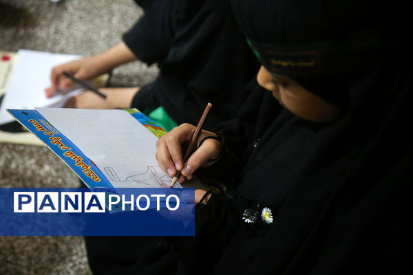 عزاداری کودکان هیات «زیر گنبد طلا» برای دختر سه ساله امام حسین(ع)