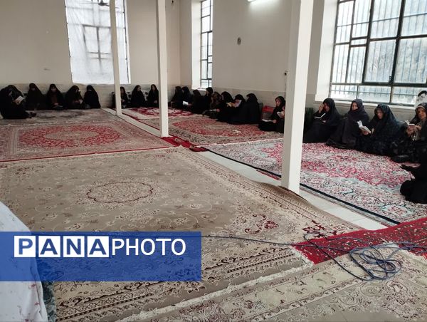 مراسم پرفیض دعای ندبه در امامزاده روستای مهدی آباد خلیل آباد