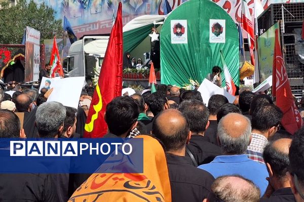 تشییع پیکر شهدای اقتدار در تهران ایران