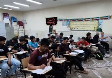  بازدید رئیس اداره سوادآموزی ناحیه۵ اصفهان از پایگاه سوادآموزی بعثت