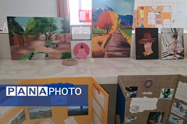 نمایشگاه آثار طرح جابر بن حیان در آموزشگاه معارف ۶ ناحیه ۳شیراز 