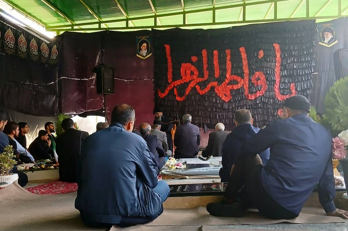 برگزاری آیین عزاداری ایام فاطمیه در گلزار شهدا 