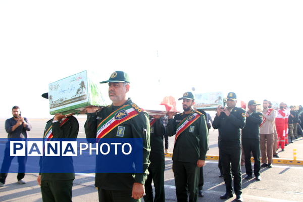 مراسم استقبال ار هفت شهید گمنام در یزد 