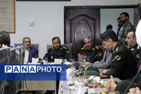 آیین تکریم و معارفه فرمانده انتظامی شهرستان گرمه