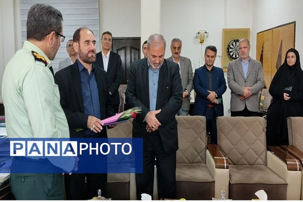 دیدار مدیرکل آموزش وپرورش اردبیل با فرمانده نیروی انتظامی استان 