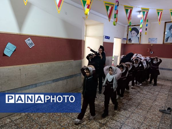 بیست و هفتمین مانور سراسری زلزله در مدارس شهرستان چوار