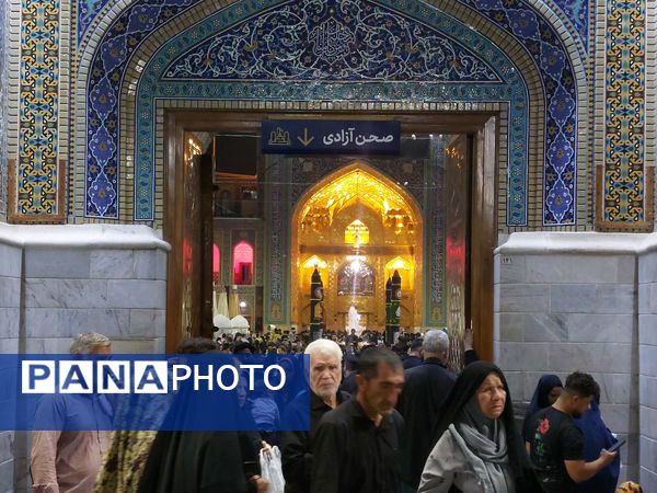 مراسم خطبه خوانی شام شهادت امام رضا(ع) در ایوان ولیعصر صحن پیامبر اعظم (ص)