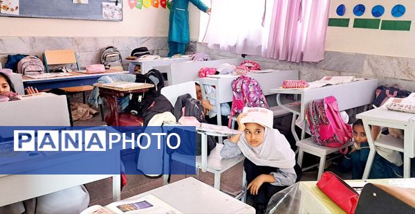 مانور زلزله در دبستان سمیه