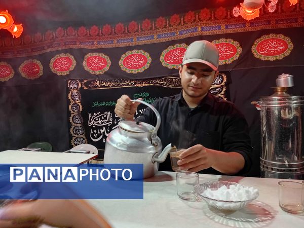 برپایی موکب پذیرایی در ایام محرم در شهرستان کاشمر
