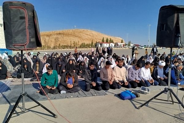 اقامه نماز باران به امامت حجت‌الاسلام والمسلمین محمدجواد شریعتی نژاد در شهرستان سملقان