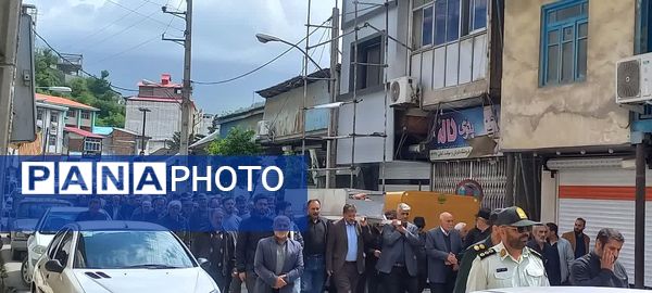 تشییع پیکر جانباز هشت سال دفاع مقدس در سوادکوه