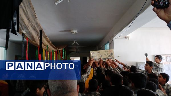 میزبانی دبیرستان نمونه دولتی شهید حاج قاسم سلیمانی شهرستان بن از شهید گمنام