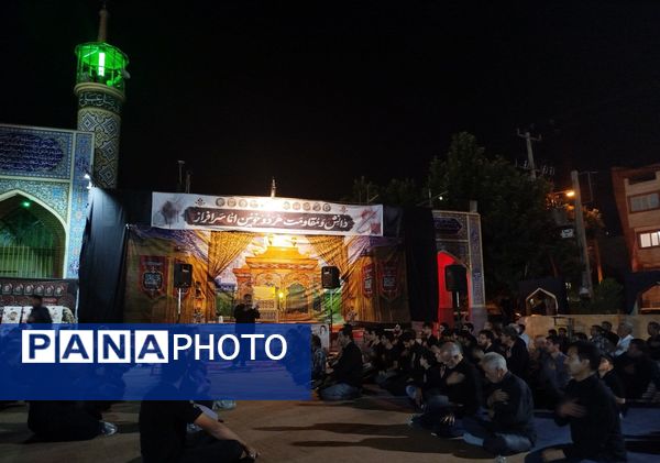مراسم عزاداری سیدالشهدا در کنار مزار شهدای گمنام نیشابور