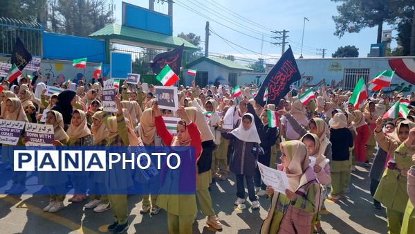 اعلام انزجار دانش‌آموزان ملاردی از رژیم کودک‌کش و جنایتکار صهیونیستی و حمایت از جبهه مقاومت