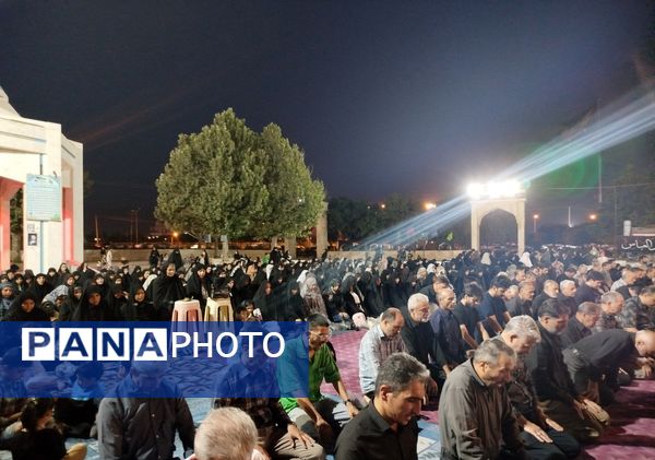 مراسم دهه اول محرم در گلزار شهدای نیشابور