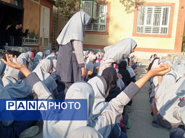 مراسم شهادت حضرت فاطمه (س) در دبستان علی دهقانیان ۲ تبادکان