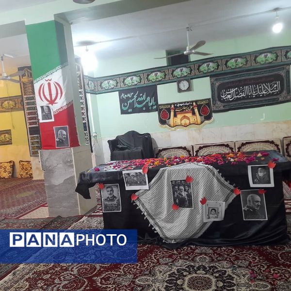 مراسم استقبال از شهید گمنام در روستای سرزه 