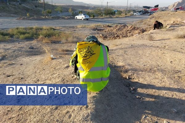 مراسم استقبال از کاروان زائرین پیاده دانش‌آموزی در مشهد