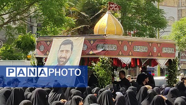 مراسم تشیع و تدفین شهید مصطفی صالحی مقدم در گلزار شهدا شهرستان قدس 