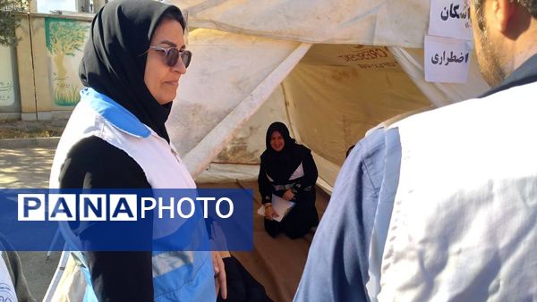 برگزاری مانور زلزله در مدرسه فاطمیه شهرستان آببر