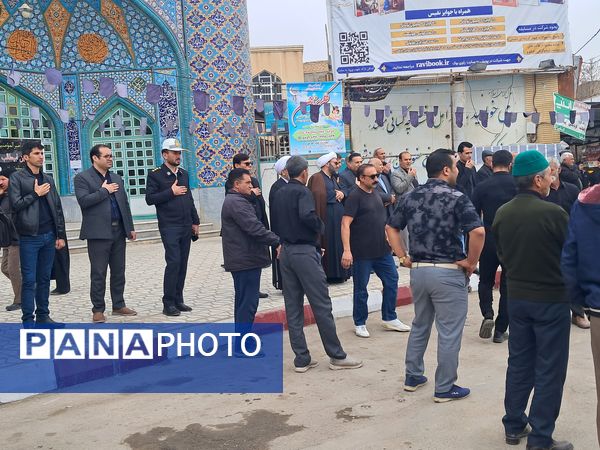 مراسم دسته روی و سینه زنی مردم آشخانه به مناسبت شهادت امام علی (ع)