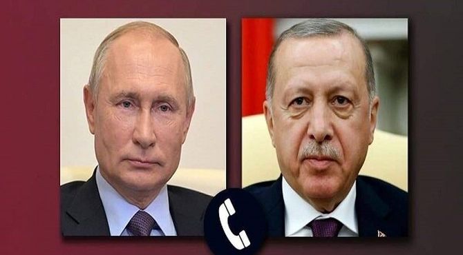 گفت‌وگوی تلفنی پوتین و اردوغان درباره سوریه