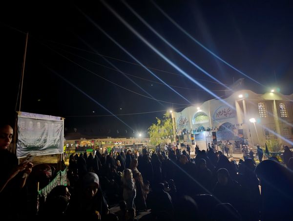  مراسم تشییع نمادین حضرت زهرا (س) با حضور گسترده مردم بوموسی