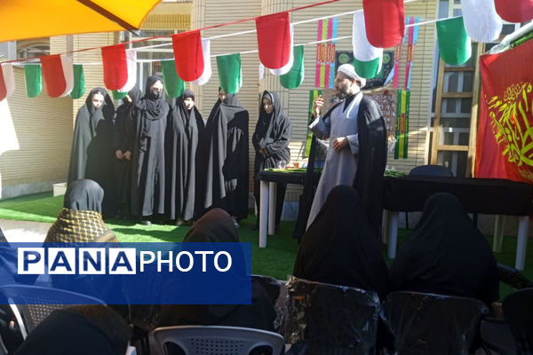 استقبال از شهید گمنام به میزبانی دبیرستان در ادب 