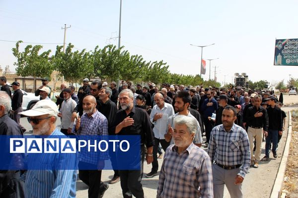پیاده‌روی جاماندگان اربعین حسینی در شهر درق 