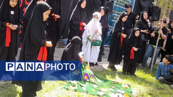 پیاده‌روی جاماندگان اربعین با حضور پرشور مردم حسینی نیشابور