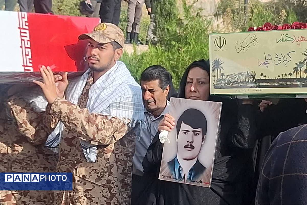 آیین استقبال و تشییع پیکر پاک و مطهر ۱۶ شهید گمنام