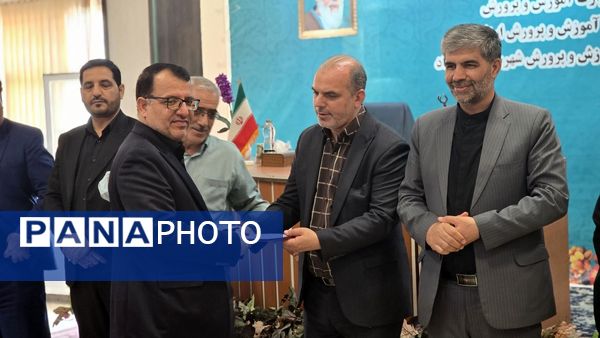 مراسم تودیع و معارفه رئیس آموزش و پرورش شهرستان نظرآباد