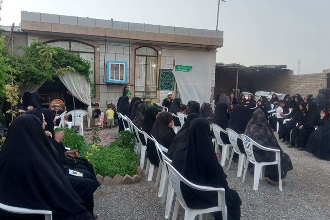 روضه خانگی در ایام محرم در روستای نقاب شهرستان خلیل آباد
