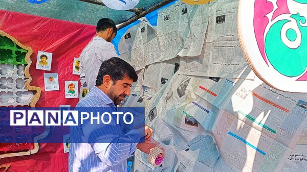 غرفه‌های سازمان دانش‌آموزی در راهپیمایی ۱۳ آبان یاسوج میزبان نوجوانان شدند