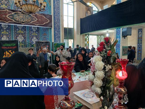 استقبال از شهید گمنام در مسجد امام حسین مجتبی (ع) محله سید میرزا