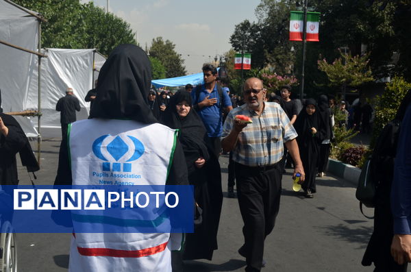 تجمع بزرگ جاماندگان اربعین در تهران