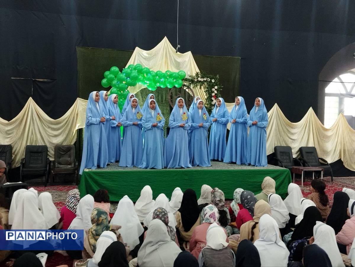 مراسم ولادت حضرت فاطمه زهرا در مهدیه صاحب زمان روستای دهنو شهرستان خلیل آباد