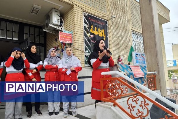 بیست و ششمین مانور زلزله و ایمنی در دبستان شهید تیمور فروغی 