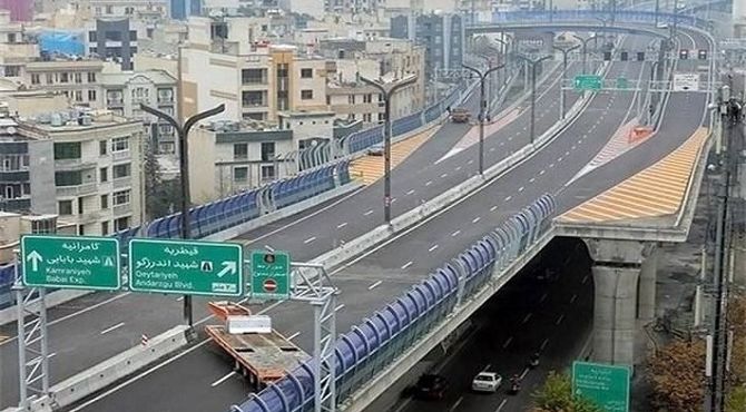 مسیر غرب به شرق تونل نیایش و پل صدر امشب مسدود است