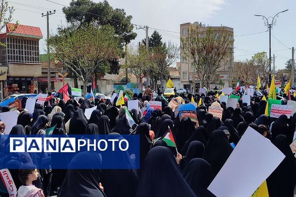حضور پرشور مردم و مسئولان رباط کریم در راهپیمایی روز قدس