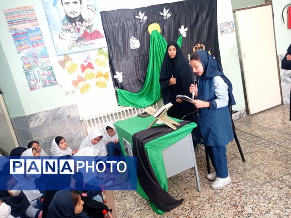 مراسم عزاداری شهادت حضرت فاطمه زهرا(س) در مدرسه شهید خاقانی شیروان