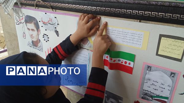 برگزاری طرح لاله های روشن به یاد شهید سید حمید رضا سیاهپوش در آموزشگاه دخترانه  فرزانگان ملارد 