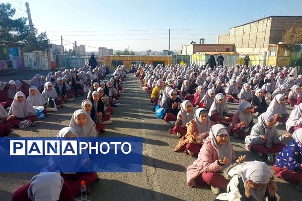 نوای فاطمی در مدارس پیشوا طنین‌انداز شد