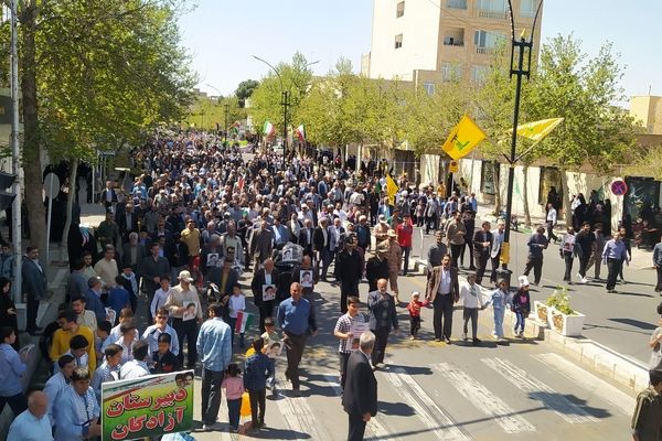 حضور مردم ولایتمدار شهرستان کاشمر در راهپیمایی روز جهانی قدس