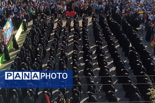 راهپیمایی ۱۳ آبان در شهرستان صالح آباد 