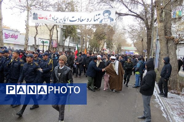 راهپیمایی باشکوه ۲۲ بهمن ماه شهرستان بجنورد 