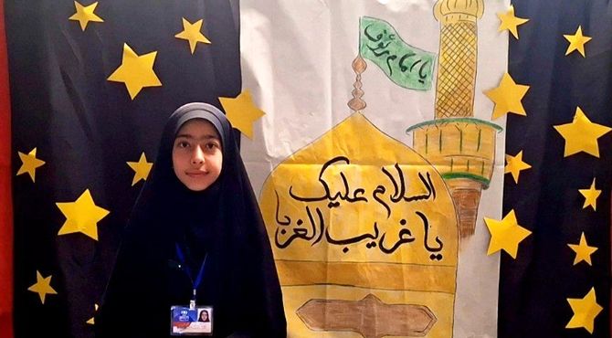 لحظاتی خاص و معنوی در پاتوق دخترانه عاشورایی امین با یاد امام رضا (ع)