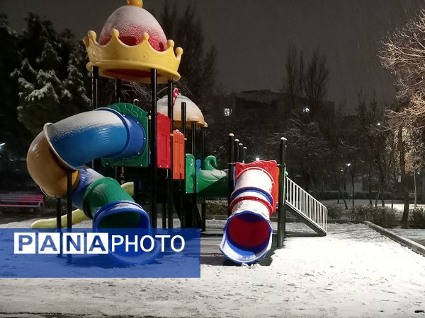 بارش برف در مشهد